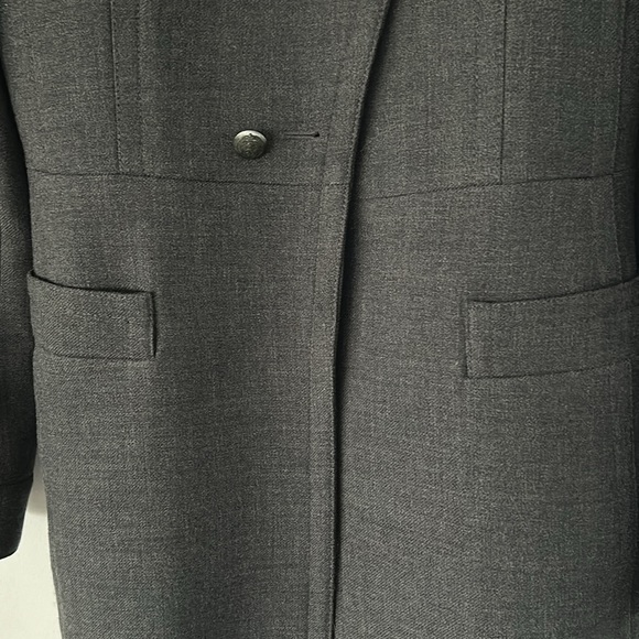 Zara gray wool knee length coat, size XS - Picture 4 of 8